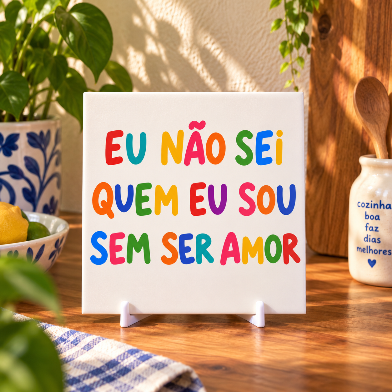 Coleção Brasilidades — Azulejos Frases