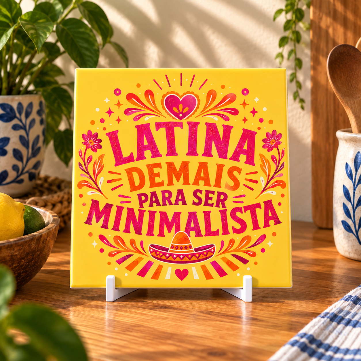 Coleção Brasilidades — Azulejos Frases