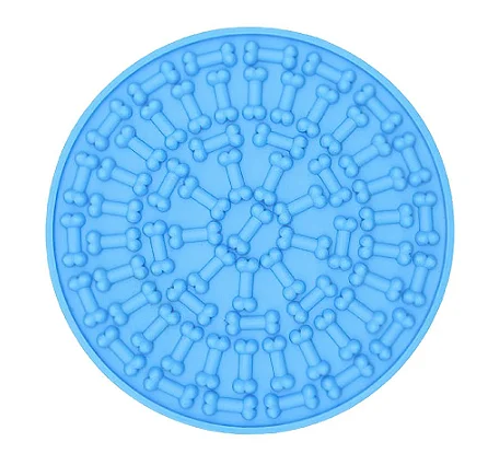 Comedouro Interativo de Silicone - Azul