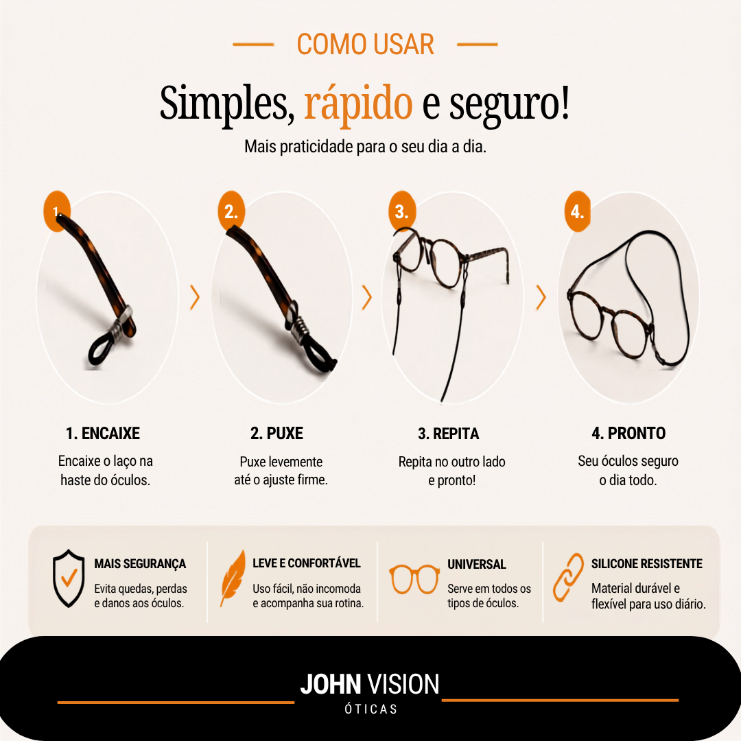 Cordão para óculos