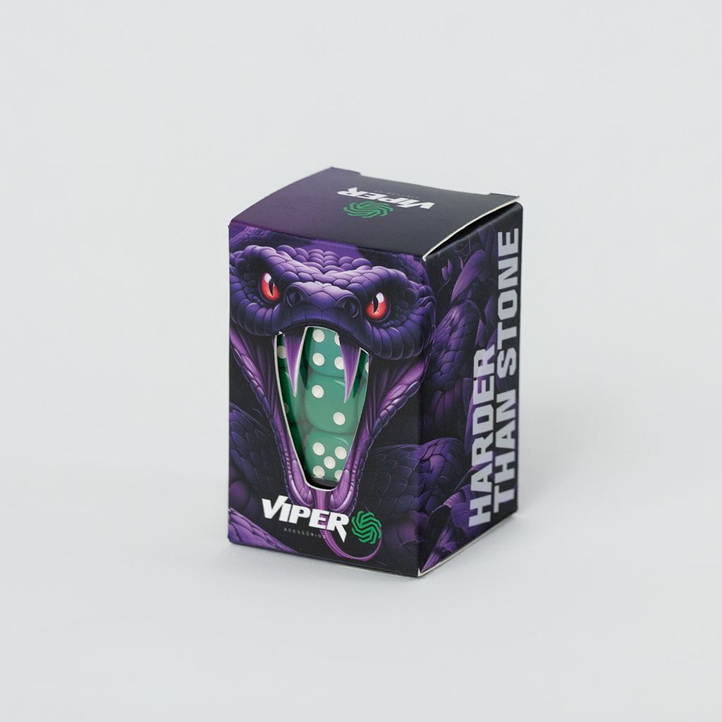 Conjunto de 36 dados D6 Viper - Verde