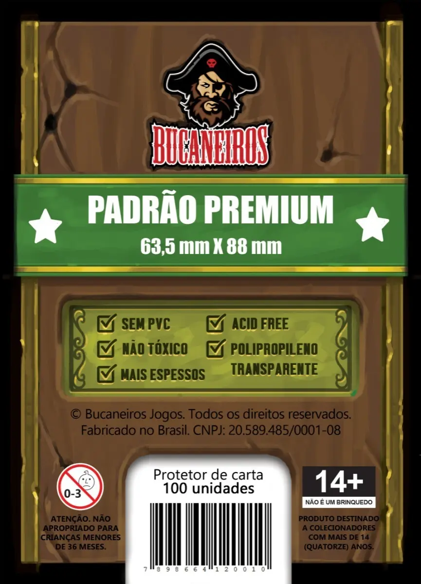 Sleeve Padrão (63,5 × 88 mm)