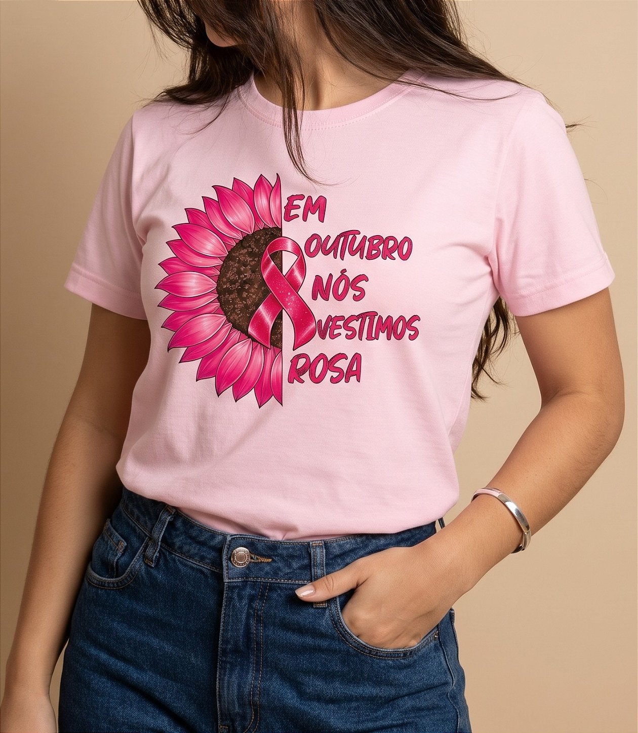 T-shirt Vestimos Rosa - Rosa