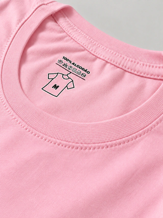 T-shirt Laço Esperança - Rosa
