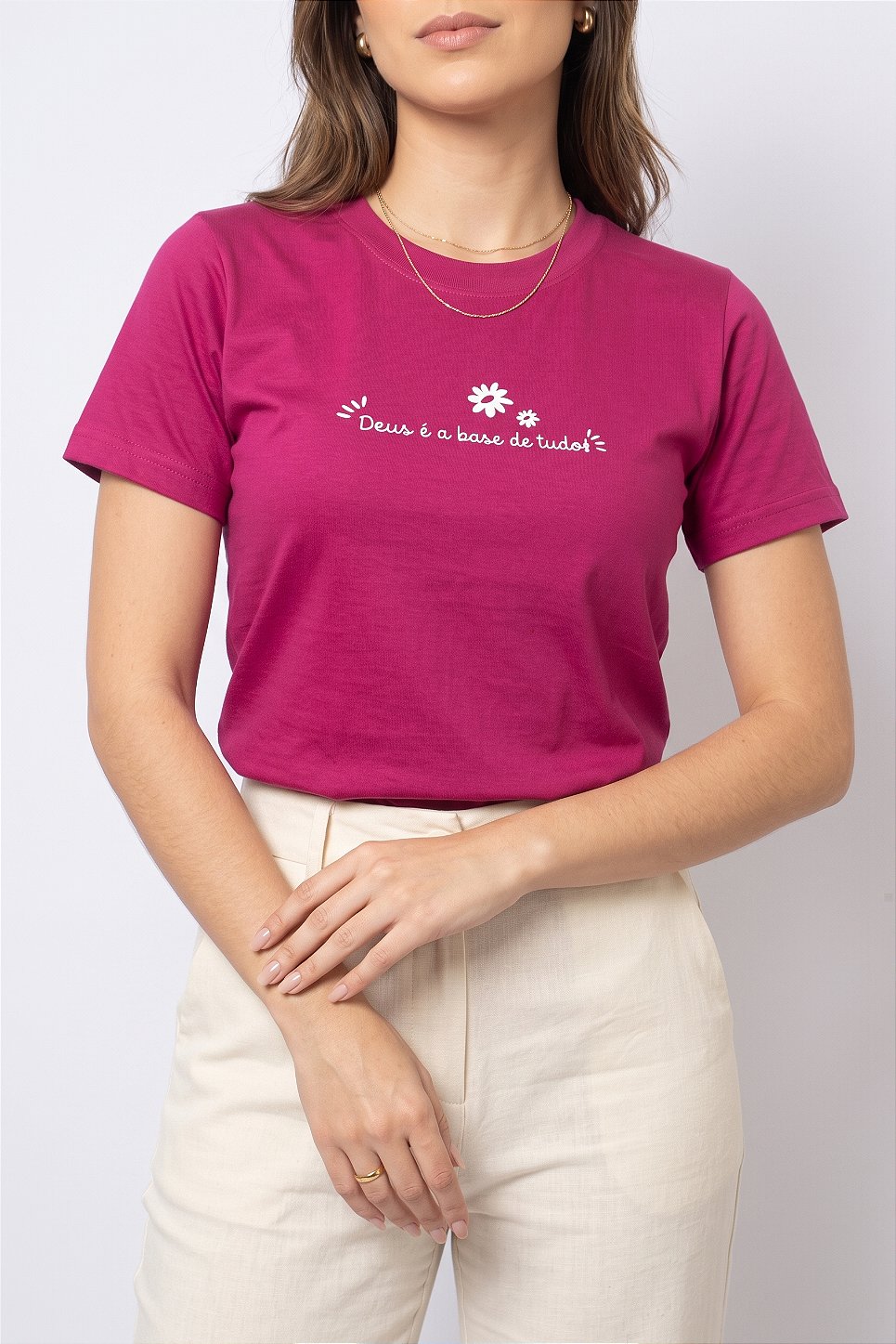 T-shirt Deus é a Base de Tudo