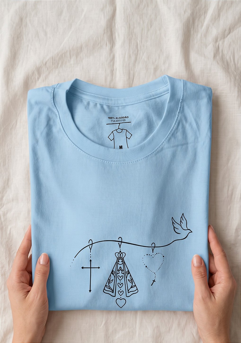 T-shirt Nossa Senhora Pássaro