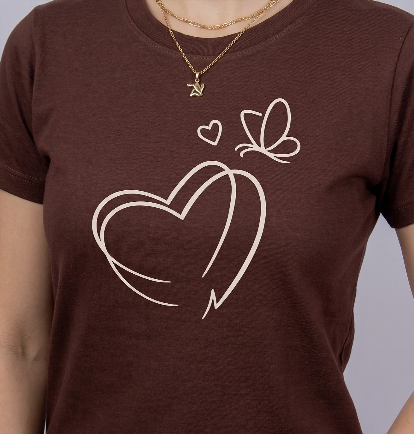 T-shirt Duplo Coração