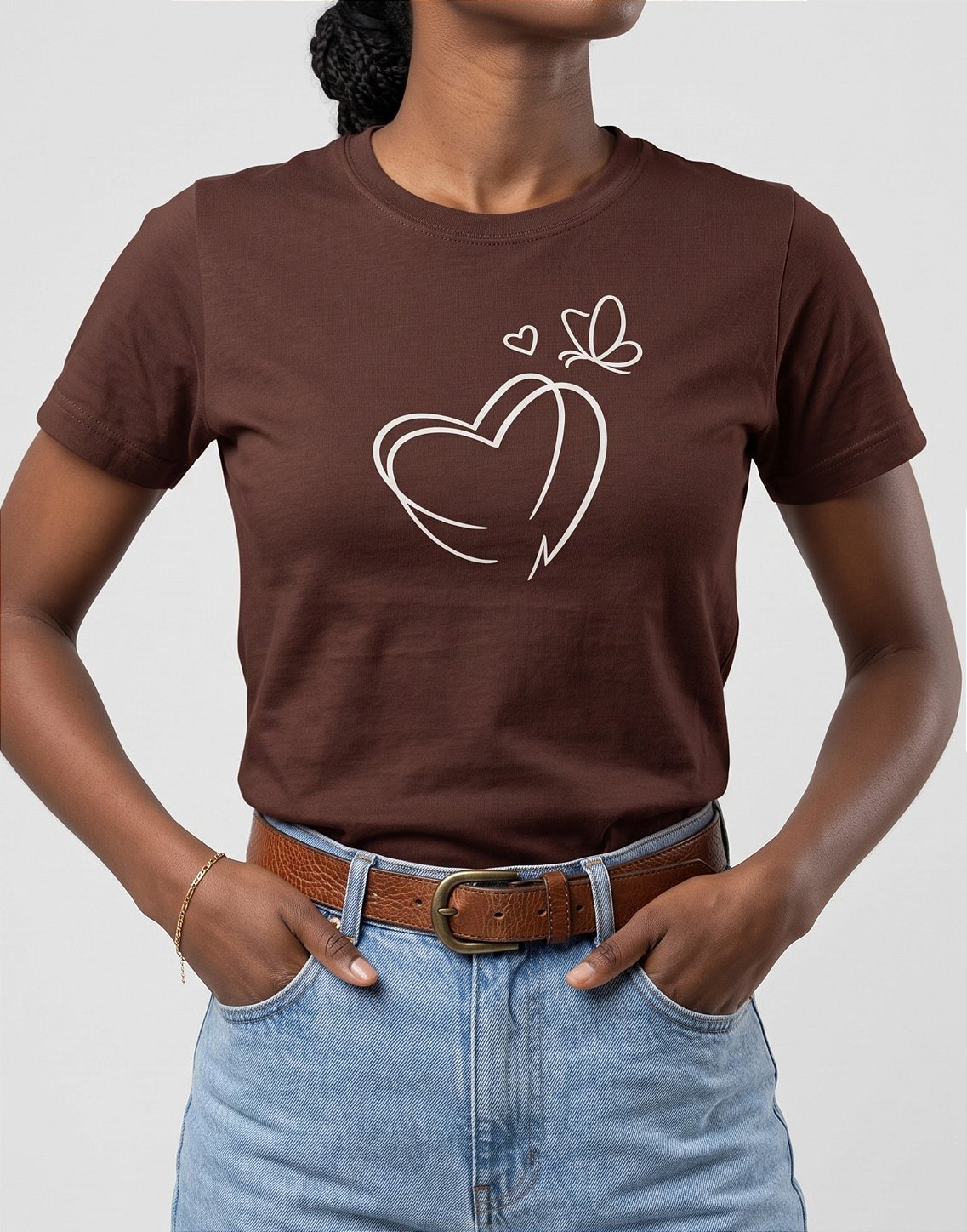 T-shirt Duplo Coração