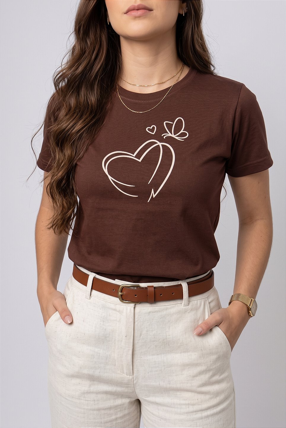 T-shirt Duplo Coração