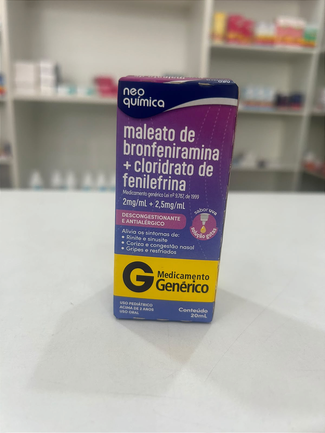 MAL DE BRONFENIRAMINA+CL DE FENILEFRINA GTS C/20 ML