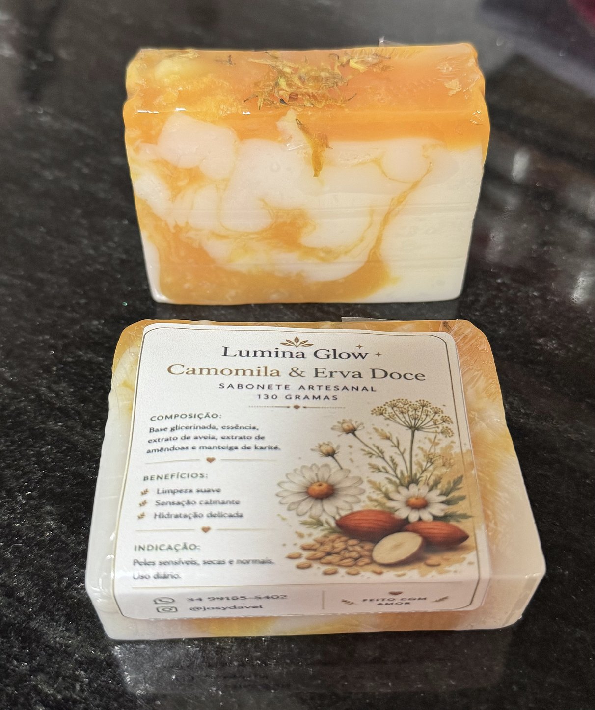 Camomila e calêndula