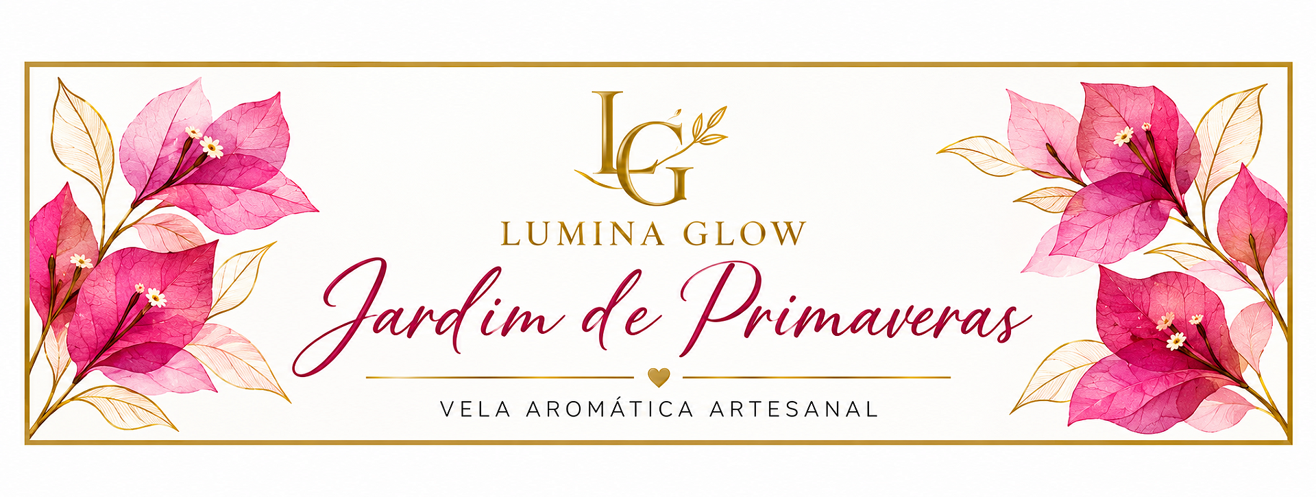 Vela artesanal aromática jardim de primaveras