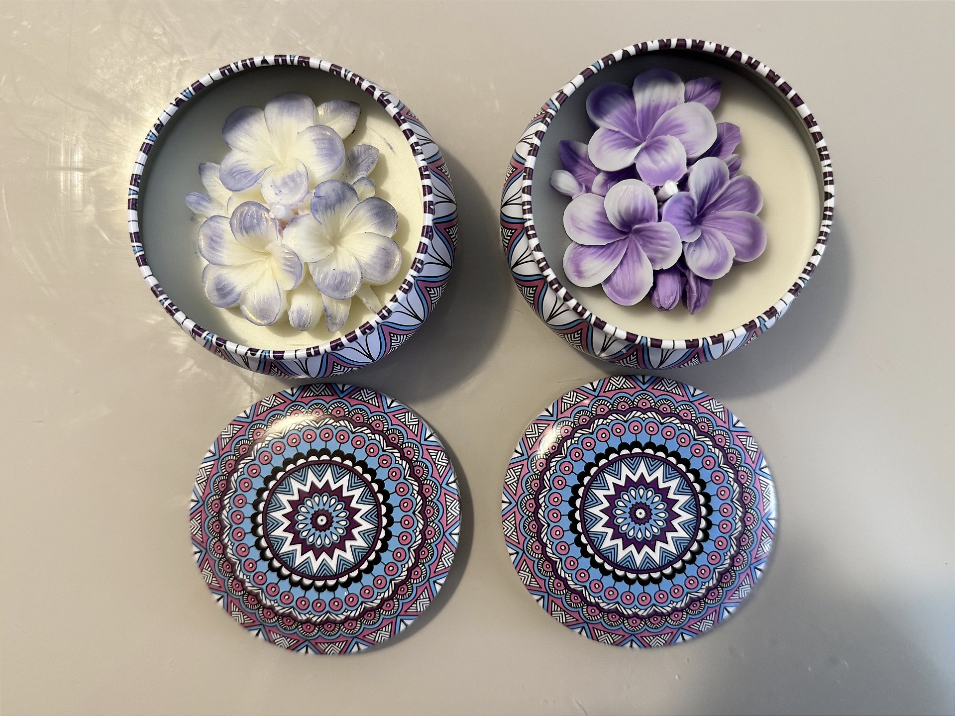 Vela decorativa de lavanda francesa