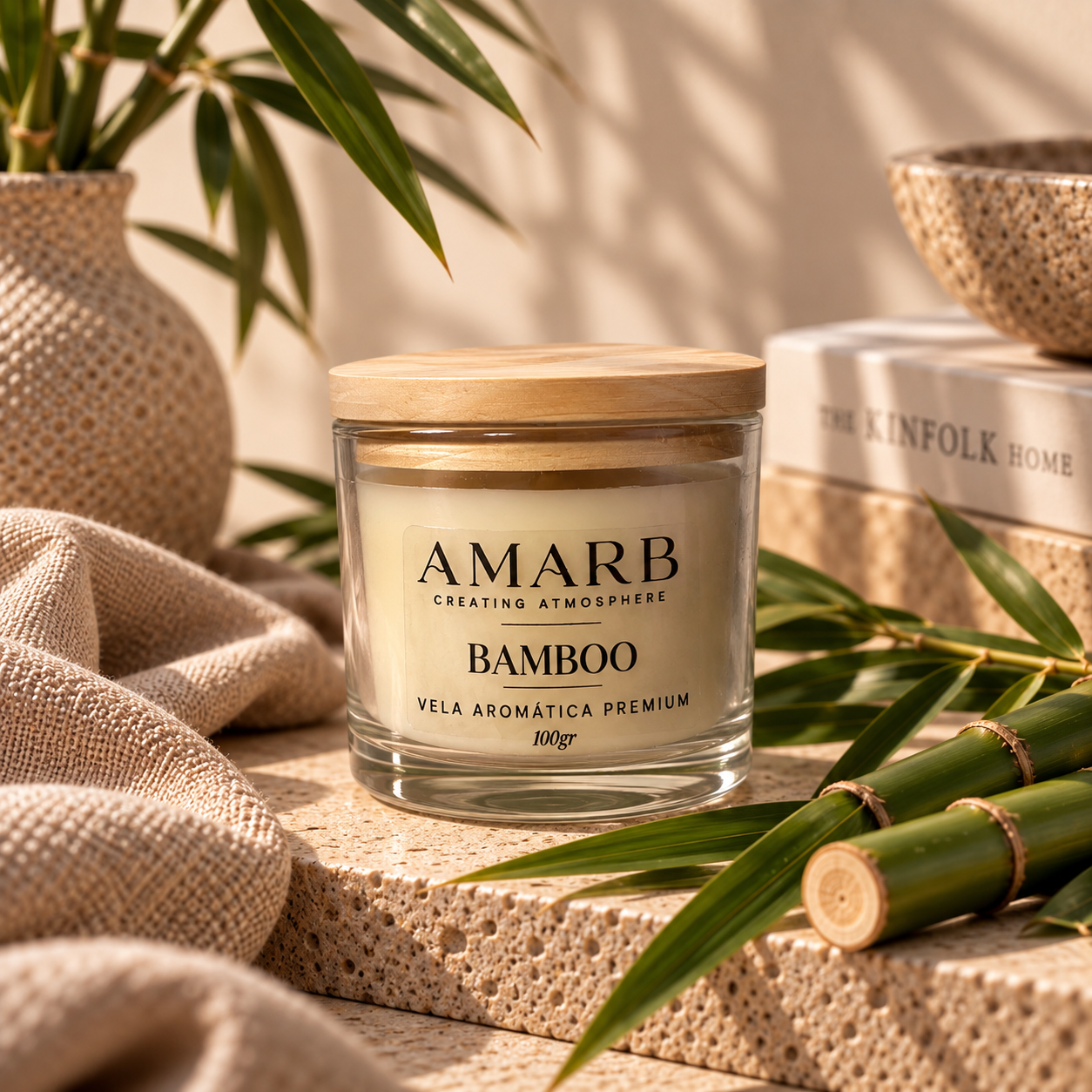 Vela Aromática Essential - Bamboo