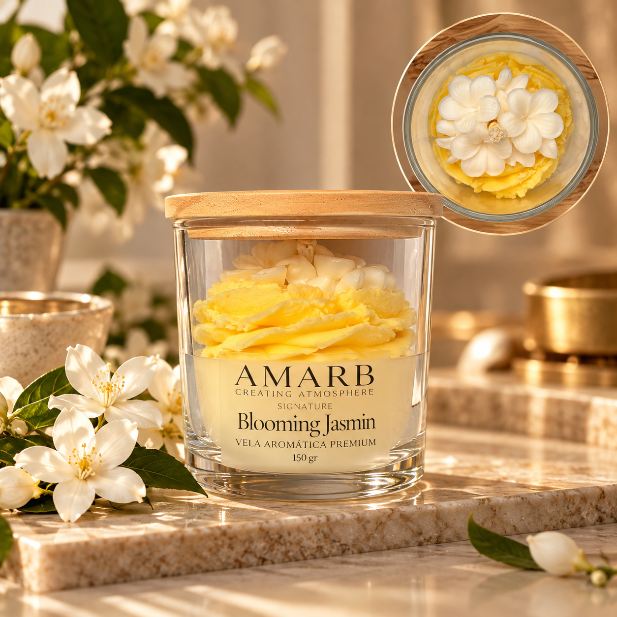 Vela Aromática Signature - Blooming Jasmin
