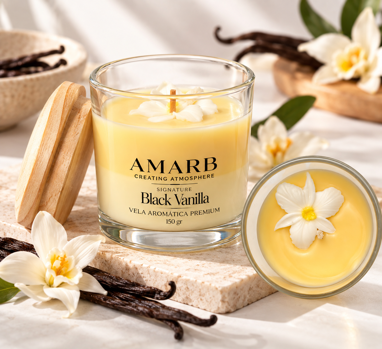 Vela Aromática Signature - Black Vanilla