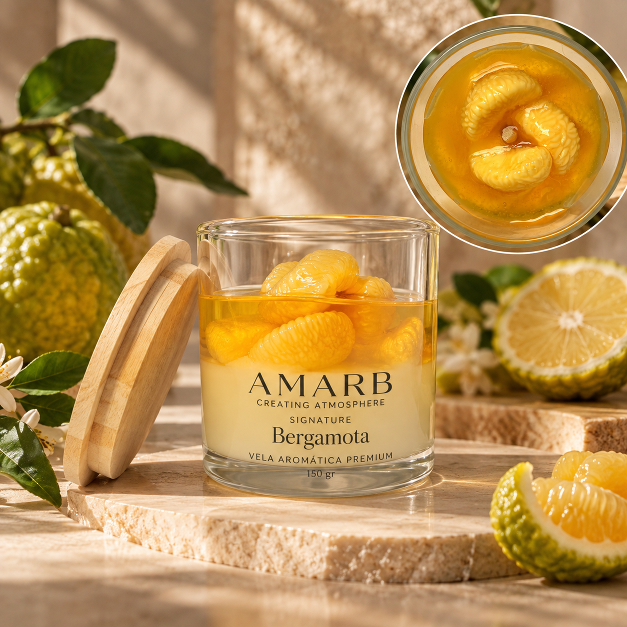 Vela Aromática Signature - Bergamota