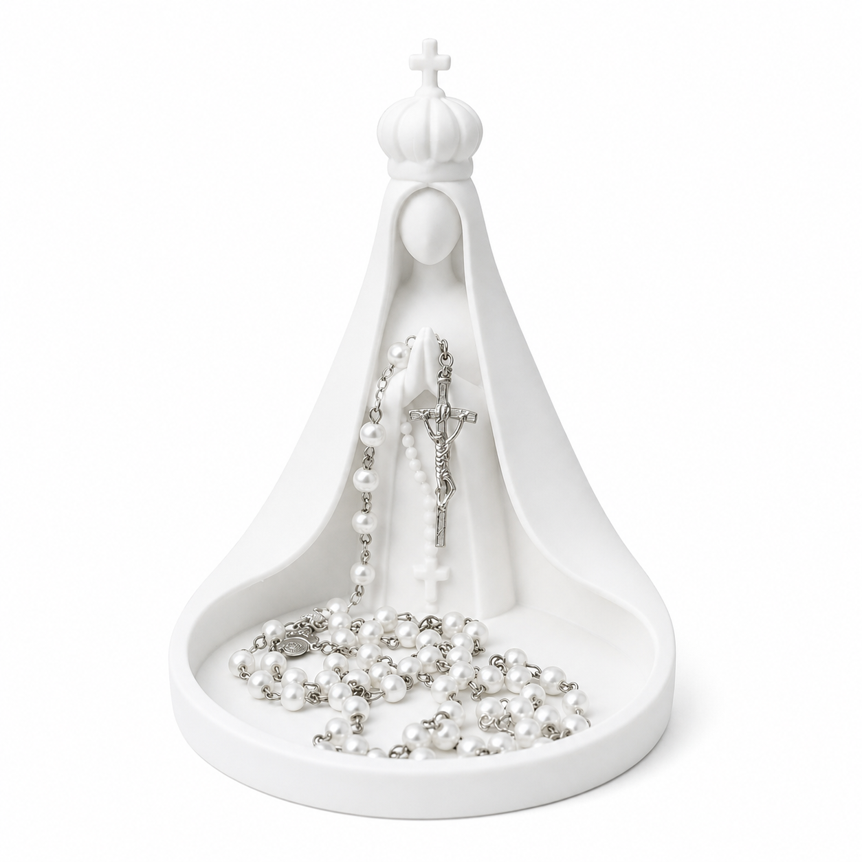 Porta Terço Nossa Senhora Imagem Católica Decorativa