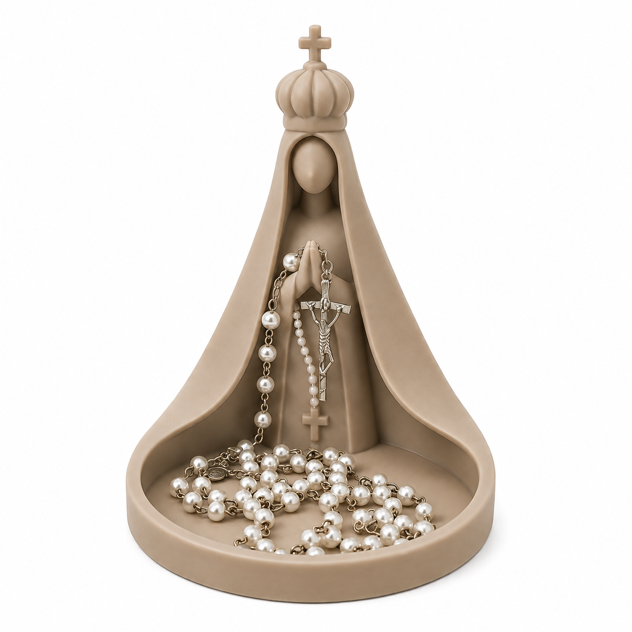 Porta Terço Nossa Senhora Imagem Católica Decorativa