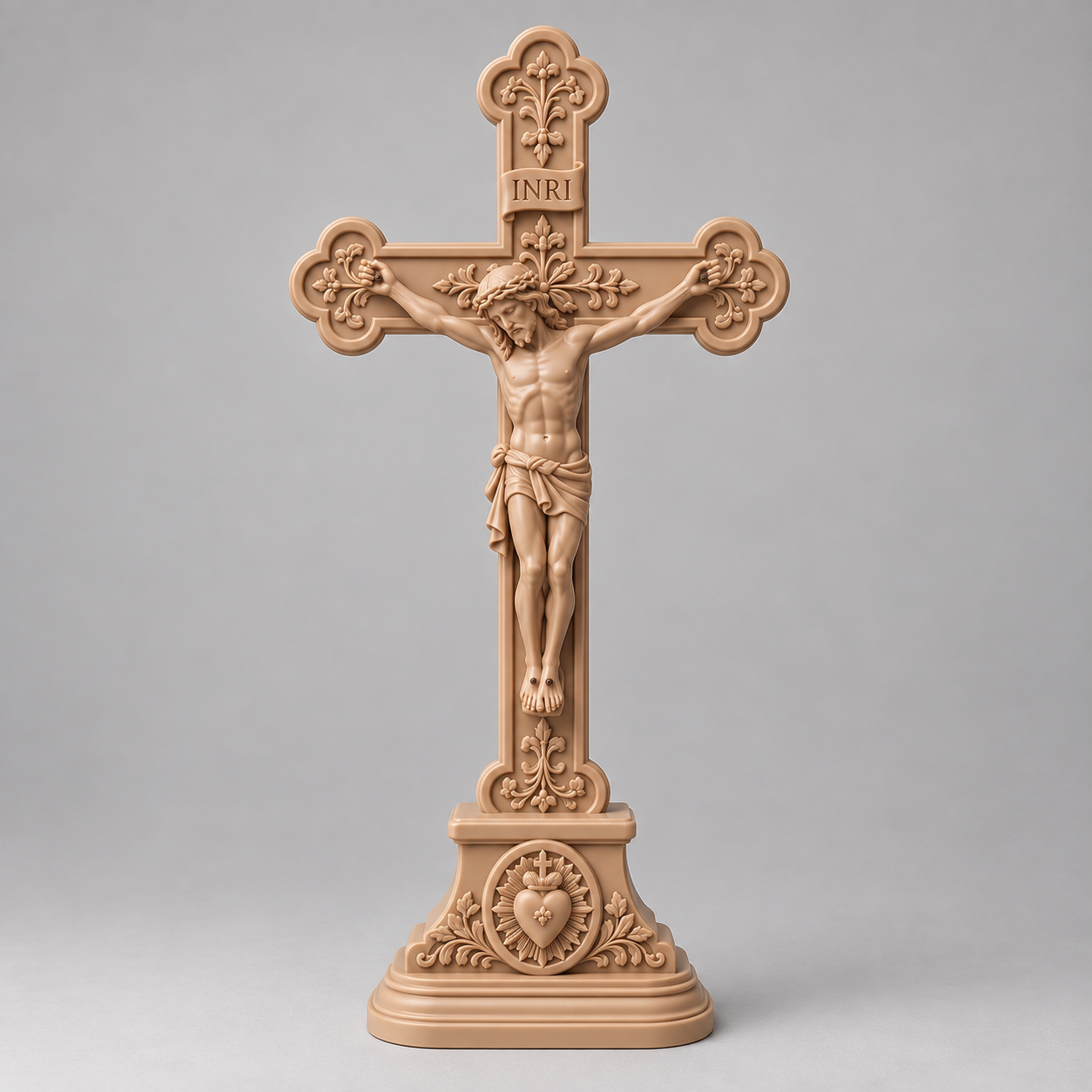 Crucifixo de Mesa Jesus Cristo Católico para Altar e Oratório