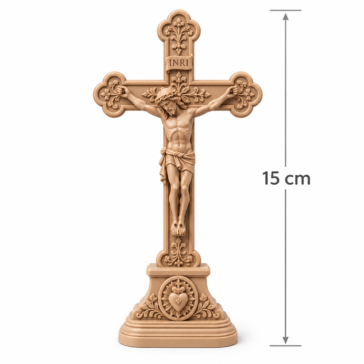 Crucifixo de Mesa Jesus Cristo Católico para Altar e Oratório