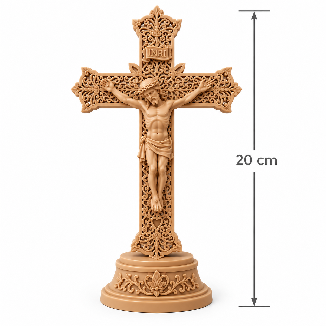 Crucifixo de Mesa Jesus Cristo Católico para Altar e Oratório