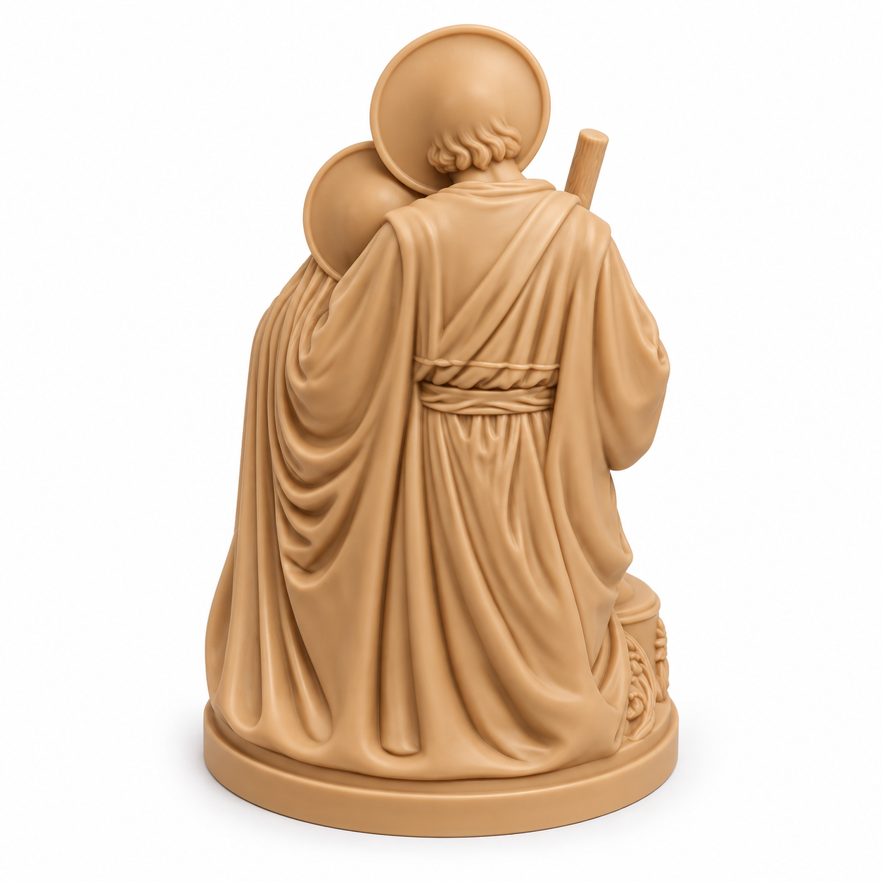 Porta Terço Sagrada Família Católico 15cm para Rosário e Oratório