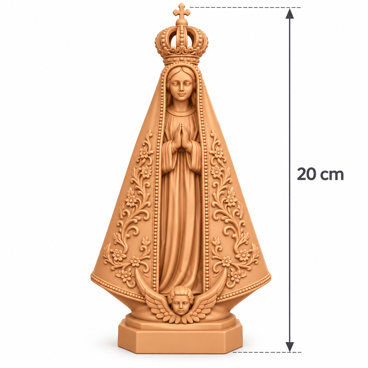 Imagem Nossa Senhora Aparecida Católica para Altar e Oratório 15cm e 20cm