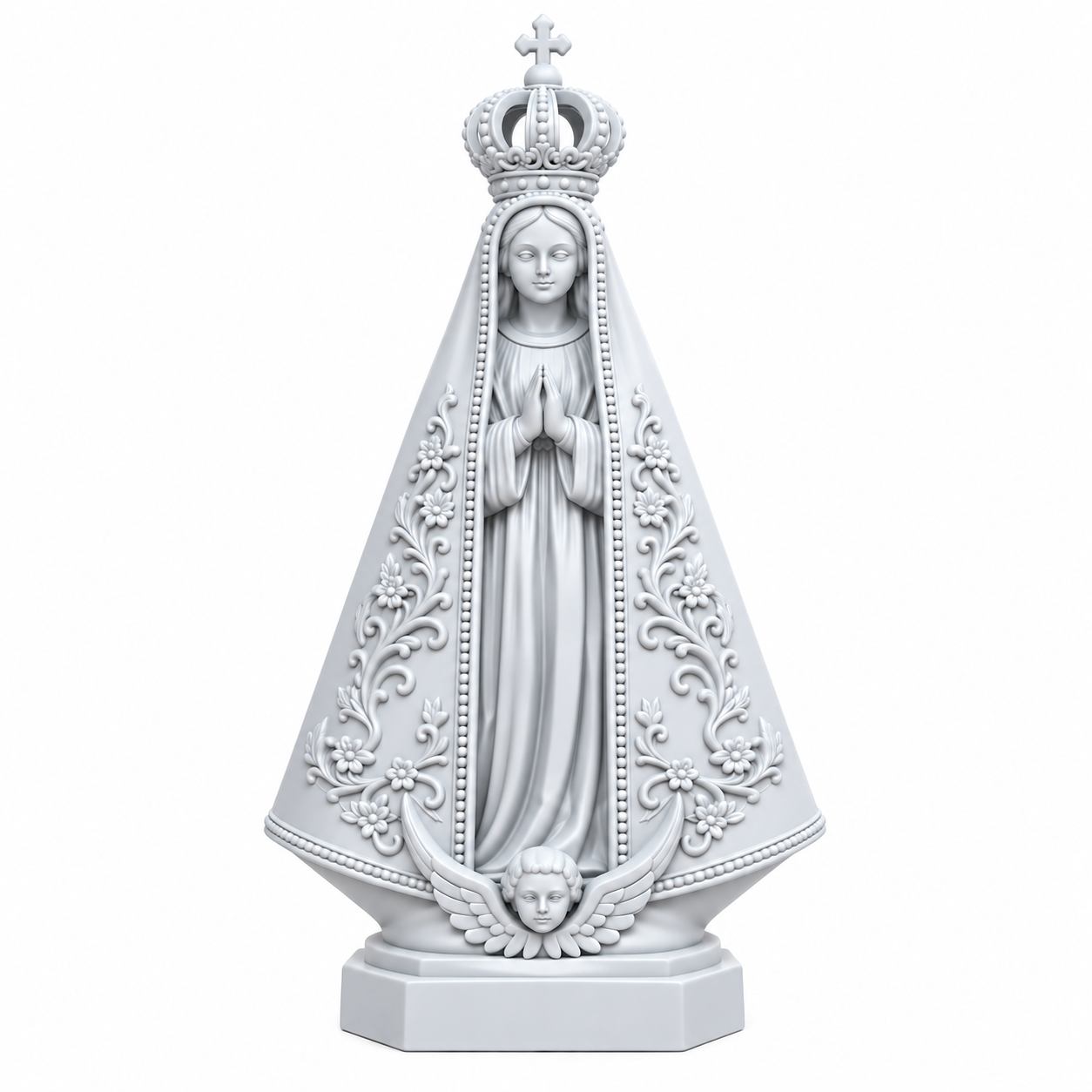 Imagem Nossa Senhora Aparecida Católica para Altar e Oratório 15cm e 20cm