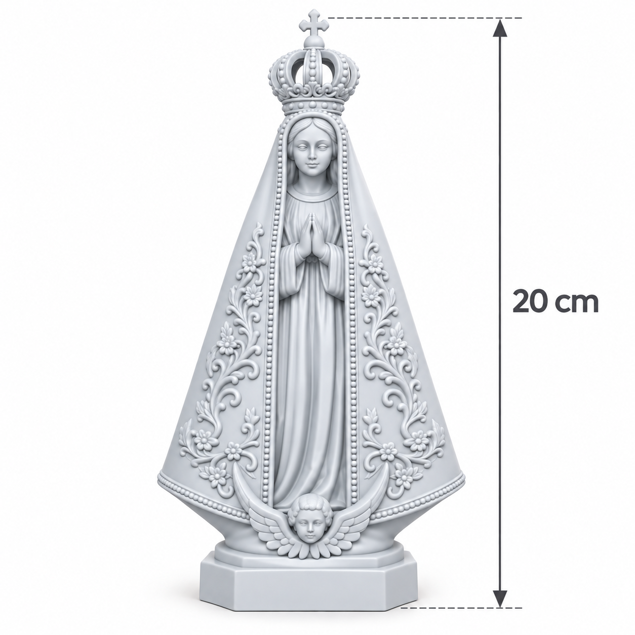 Imagem Nossa Senhora Aparecida Católica para Altar e Oratório 15cm e 20cm