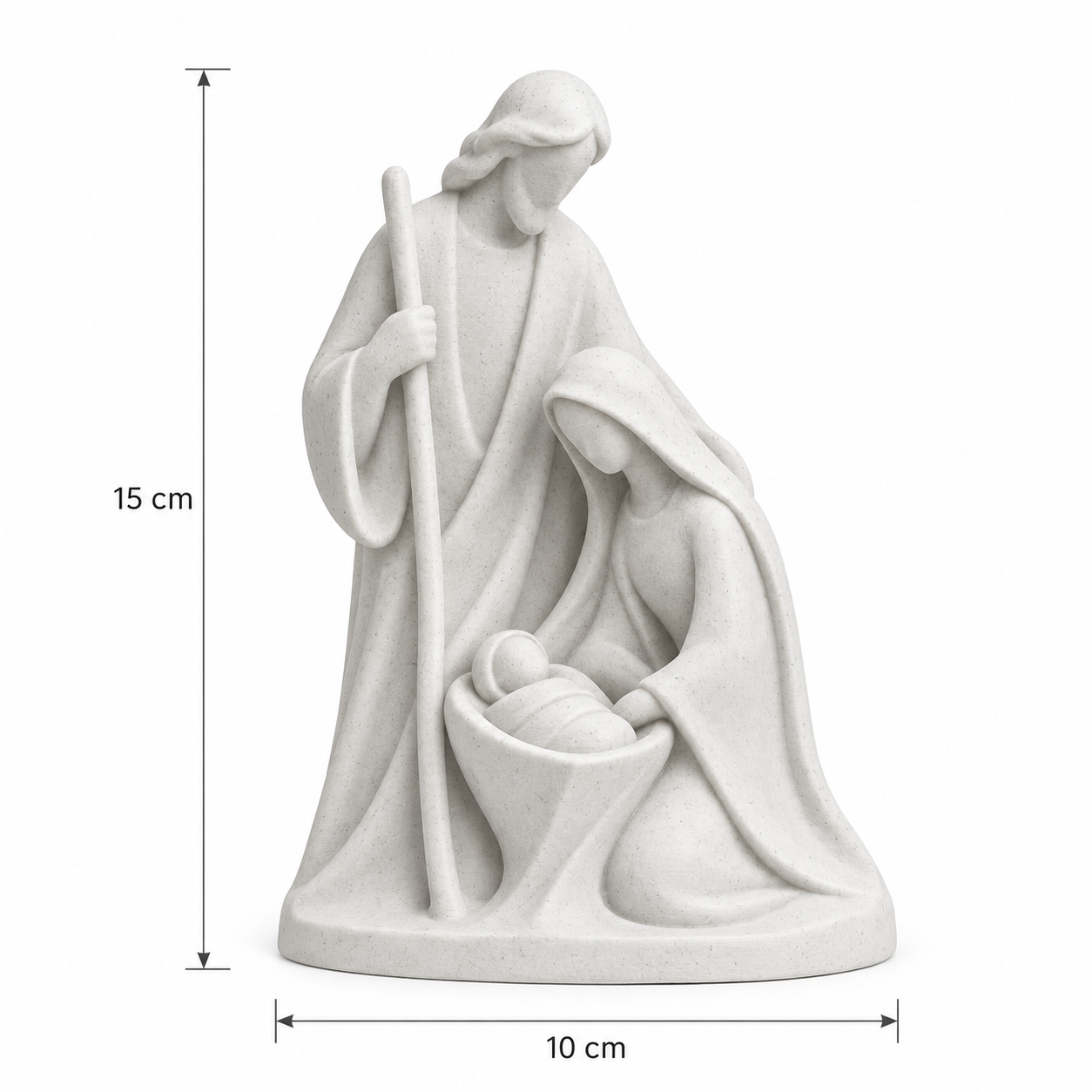 Presépio Sagrada Família 15cm Decoração Natal