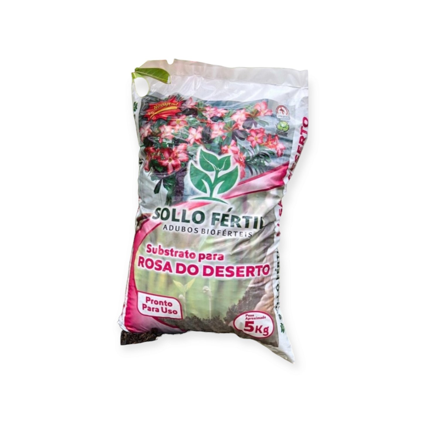 Substrato Rosa do Deserto 5kg Sollo Fértil