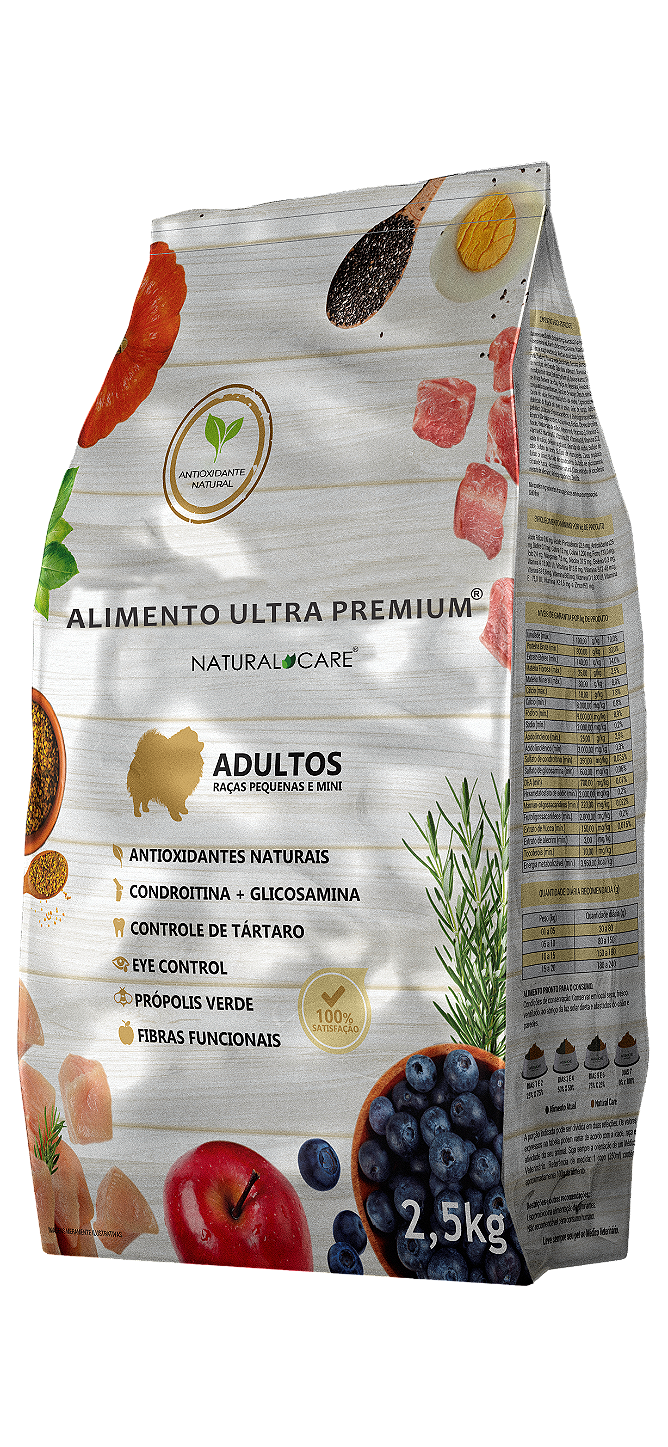 RAÇÃO NATURAL CARE ADULTOS