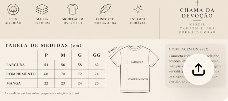 Camiseta Cristã Florescer na Fé – Jesus e Sagrado Coração