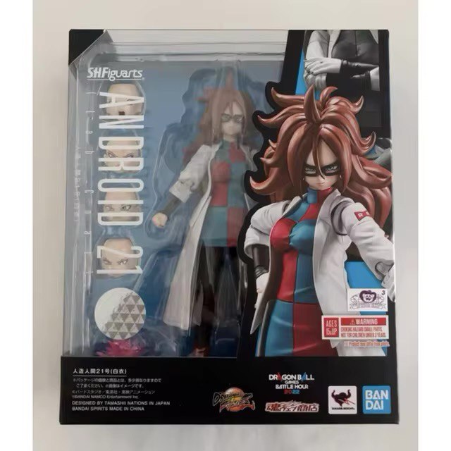 Action Figure Android 21 Lab Coat Dragon Ball Fighter Z - Bandai ShFiguarts