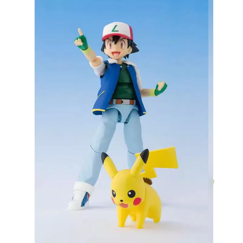 Action Figure Ash Ketchum e Pikachu - Bandai ShFiguarts