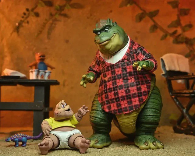 Action Figure Baby Sinclair Família Dinossauro - Original NECA