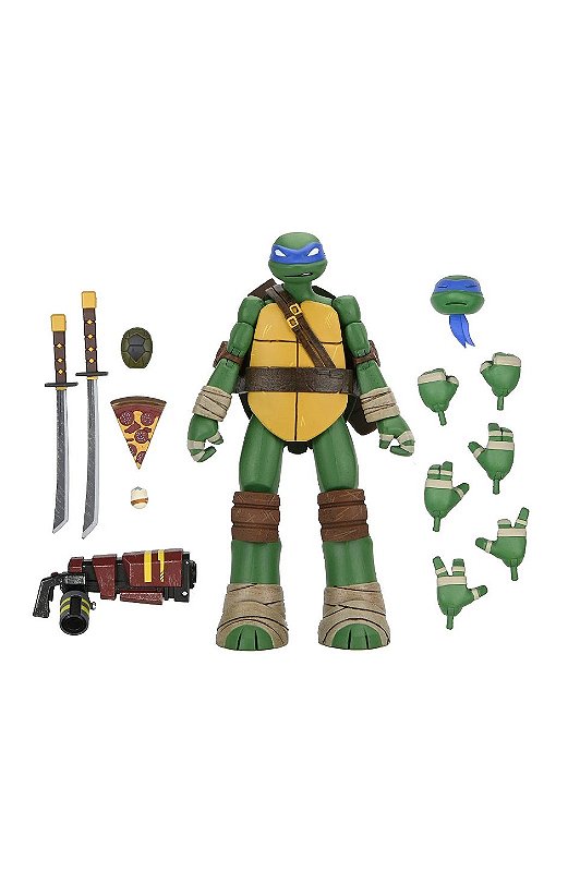 Action Figure Bundle As Tartarugas Ninja (2012) Ultimate Kit Completo 4 Figuras 18 cm - NECA Original