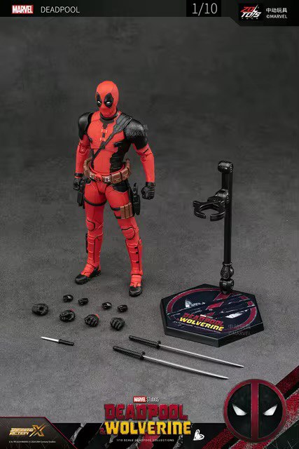Action Figure Deadpool Marvel Deadpool e Wolverine - Original ZD Toys