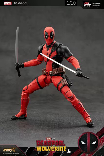 Action Figure Deadpool Marvel Deadpool e Wolverine - Original ZD Toys