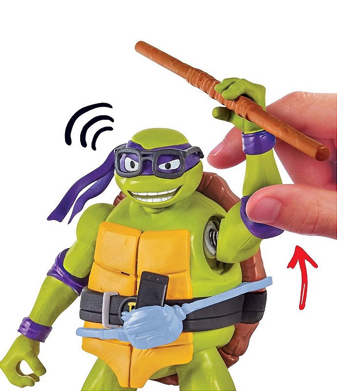 Action Figure Donatello Ninja Shouts TMNT - Original Playmates