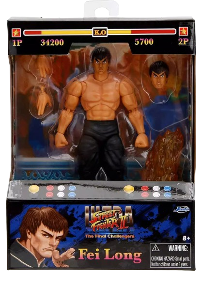 Action Figure Fei Long Street Fighter II - Jada Toys