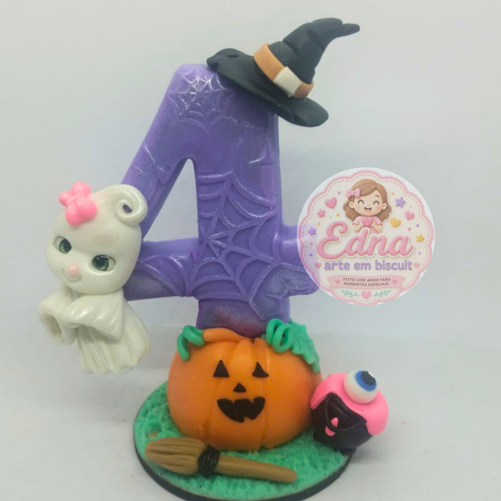 Vela decorada Bruxinha - pronta entrega