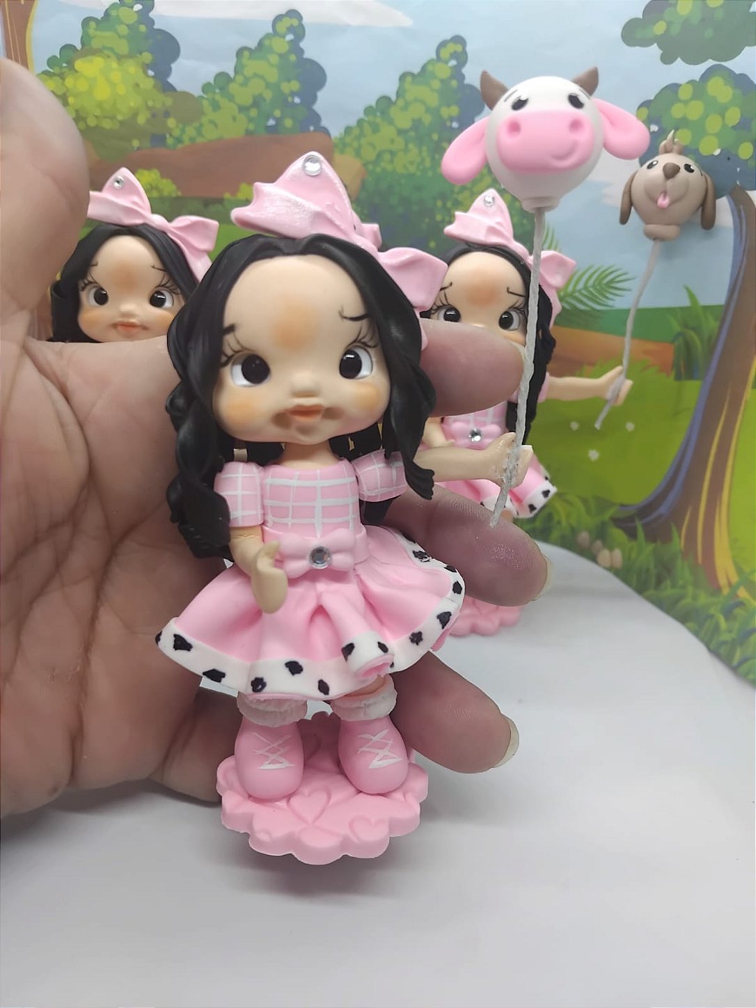 Kit 10 Apliques para Lembrancinhas em Biscuit