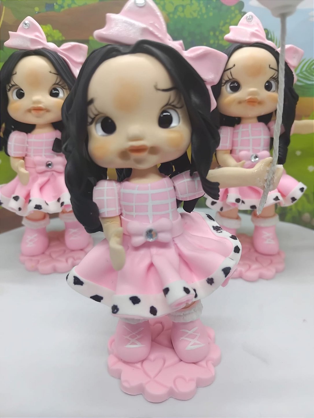 Kit 10 Apliques para Lembrancinhas em Biscuit