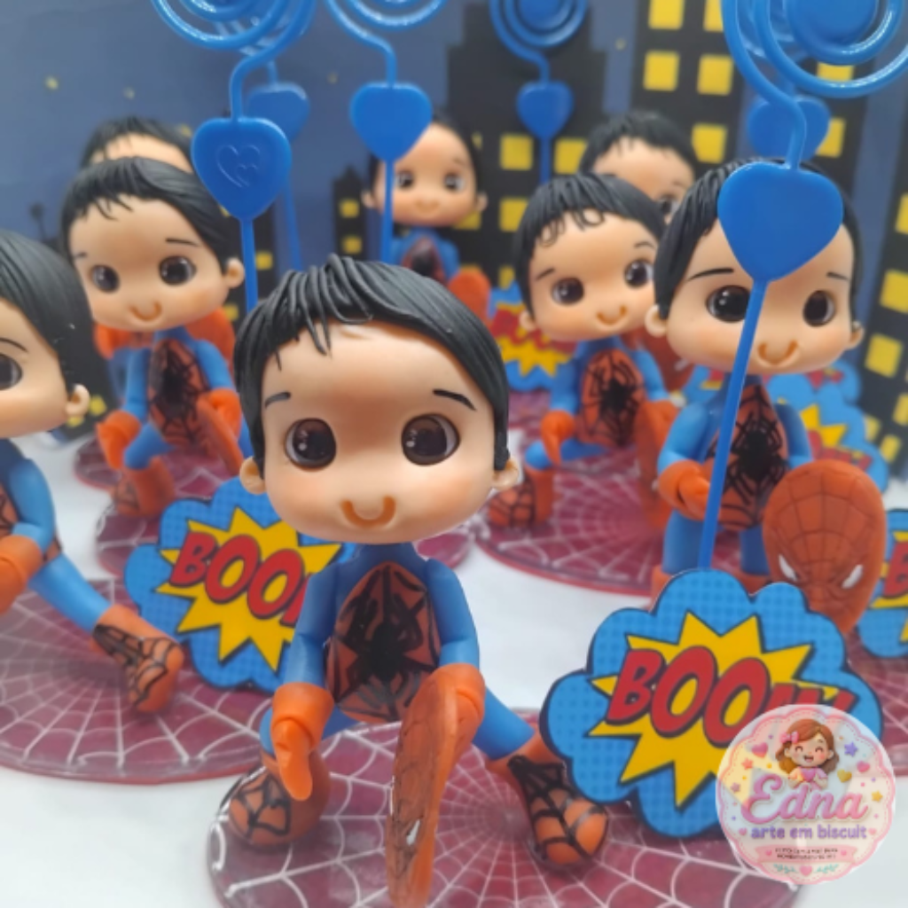 Kit 10 Lembrancinha Homem Aranha Porta Recado
