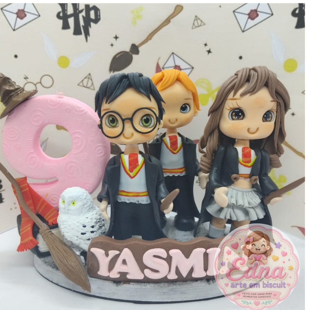Topo de Bolo Personalizado Harry Potter