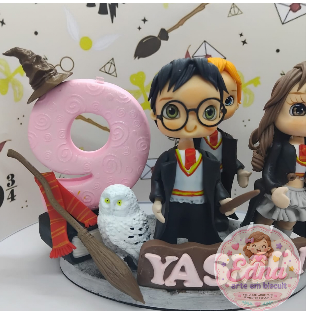 Topo de Bolo Personalizado Harry Potter