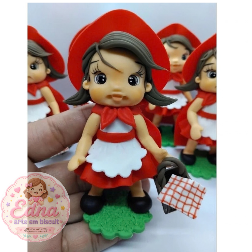 Kit 10 Apliques para Lembrancinhas - Chapeuzinho Vermelho