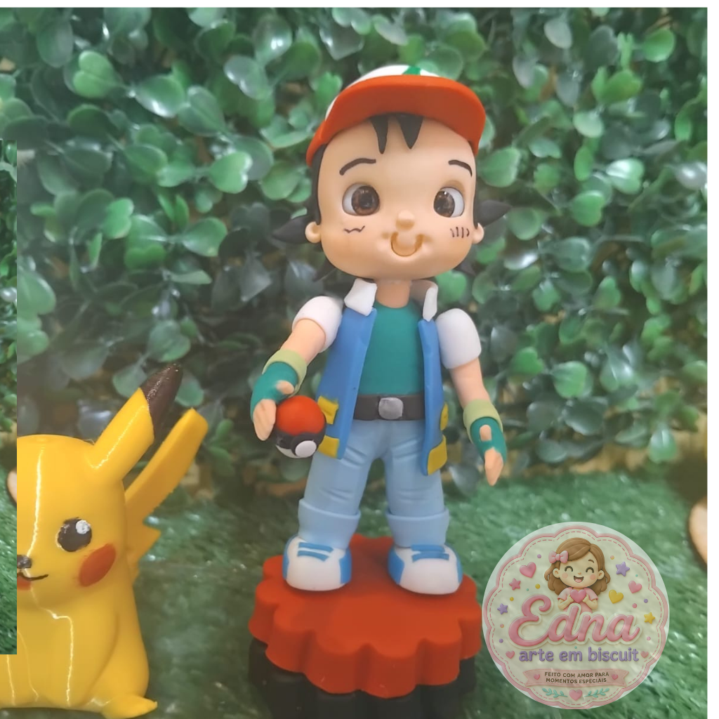 Topo de Bolo Personalizado - Pokémon